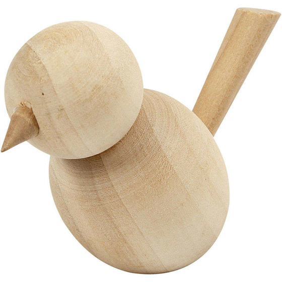 Vogel aus Holz, H: 7,6 cm, 1 Stück