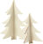 3D Weihnachtsbaum Holz  2er Set