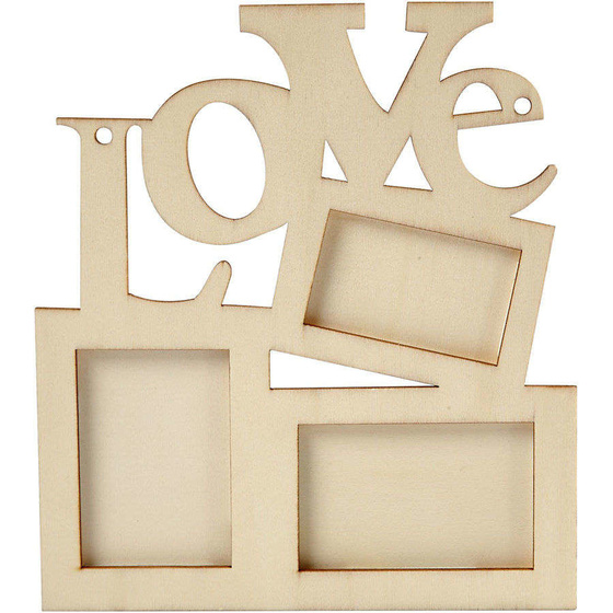 Rahmen-LOVE, Holz, 1 Stück