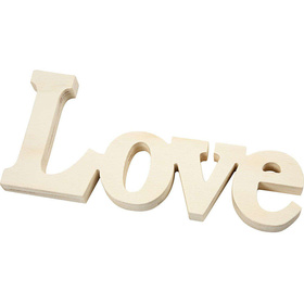 Dekorationswort "Love" Holz