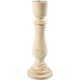 Kerzenhalter aus Holz, 16,5 cm, 1 Stck