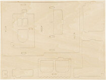 3D-Holzpuzzle, Haus mit Veranda