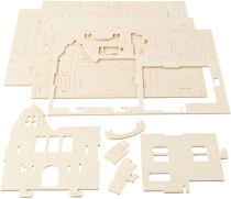 3D-Holzpuzzle, Haus mit Balkon