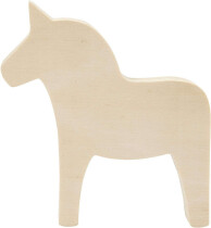 Holz-Pferd Dalahest, H: 13 x 12 cm, 1 Stück