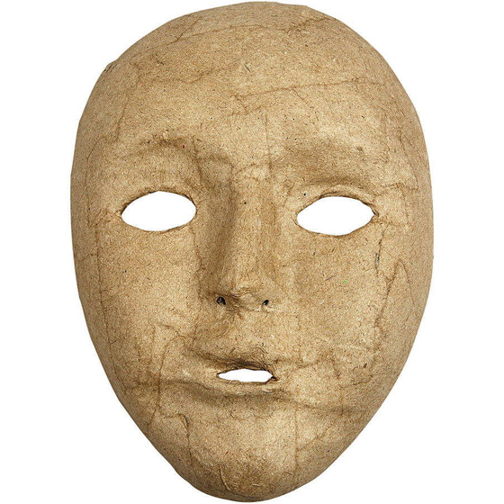 Maske, 17,5  x 12,5 cm, 1 Stück