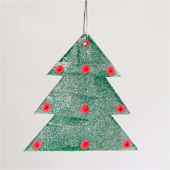 Anhnger aus Acryl, Weihnachtsbaum
