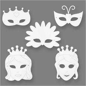 Märchen-Masken, 13,5-25  x 17-25 cm, 16 Stück