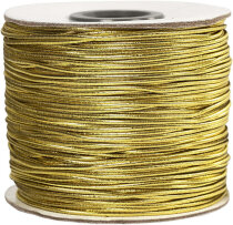 Elastikband, 1 mm, Gold, 100m