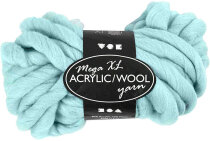 XL Acryl/Wolle-Mischung Türkis