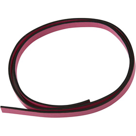Lederband-Imitat, 10 x 3 mm, Pink, 1m