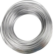 Aluminiumdraht, 1,5 mm, Silber, rund, 100m