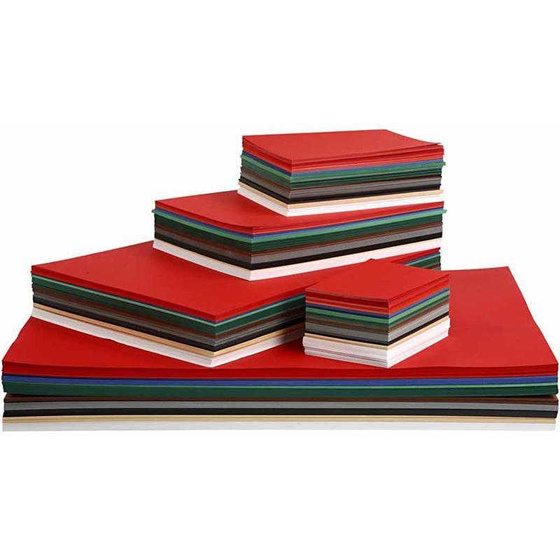 Karton in Weihnachtsfarben, A2+A3+A4+A5+A6 , 180 g, Sortierte Farben, 1800Bl. sort.