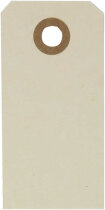 Geschenkanhänger, 4x8 cm, 200 g, Natur, 20 Stück