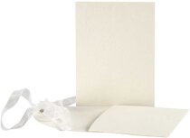 Geschenkanhänger, Karten 6x10,5 cm, Off-white, 10Sets