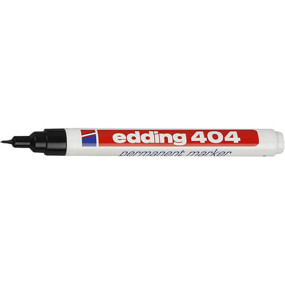 Edding 404 Permanent-Marker, Strichstrke: 0,75 mm, Schwarz
