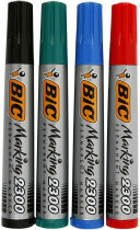BIC Marker 2300, Strichstärke: 3,7-5,5 mm, Sortierte...
