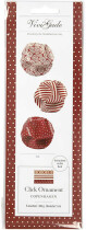 Click Ornamente 3,5x8,8 cm, 9 Sets, Rot