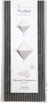 Design-Aufhänger in Diamantform, Weiß, 12sort.