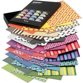 Color Bar Karton, A4,  250 g, Sortierte Farben, gemustert, 160Bl
