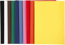 Velours-Papier, A4, 10 Farben, 50 Blatt