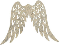 Flügel aus Metall, 6 x 7,5 cm, 30 Stück