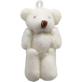 Mini-Teddybär, 4x 2,5 cm, 6 Stück