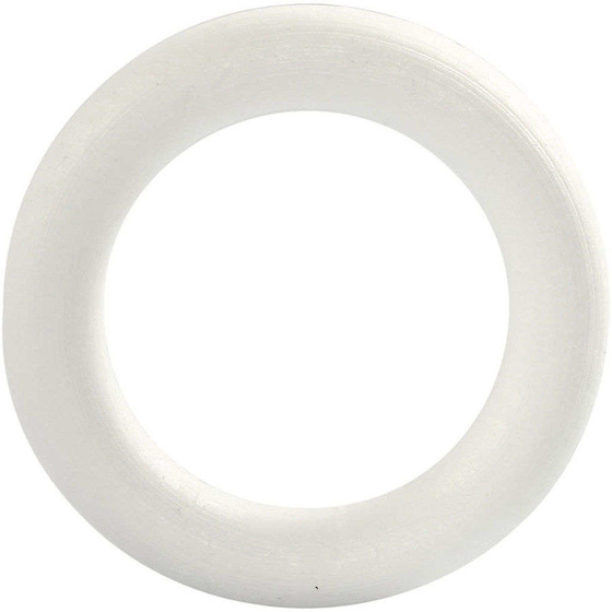 Ring, Ausenmase 12 cm, Stärke: 20 mm, Weiß, Styropor, 1 Stück
