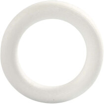 Ring, Ausenmase 12 cm, Stärke: 20 mm, Weiß,...