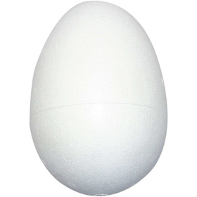 Styropor-Eier, 12 cm, Wei Styropor