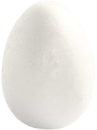Styropor-Eier, 8 cm, Weiß Styropor