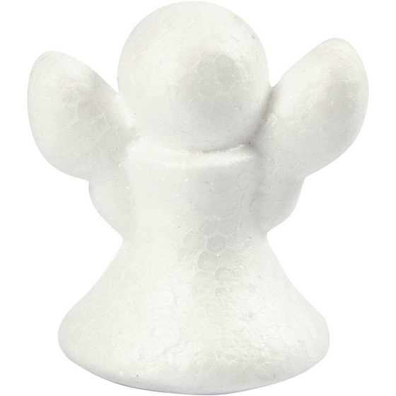Styropor-Engel, 6 cm, Weiß, 5 Stück