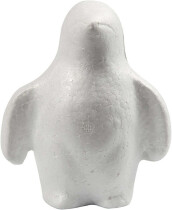 Styropor-Pinguin, 15,5 cm, Weiß, Pinguin, 1 Stück