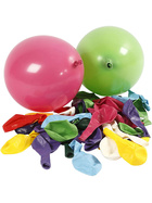 Luftballons, Sortierte Farben, 23 cm, Rund
