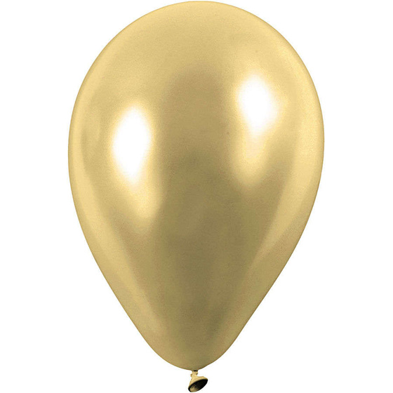 Ballons, Gold, 23 cm, rund