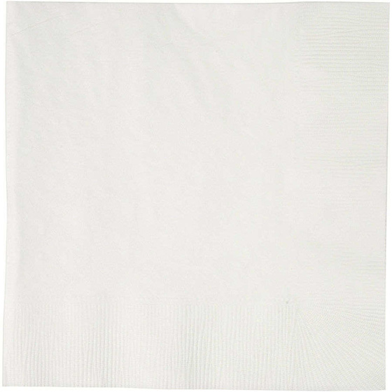 Servietten, Weiß, 33 x 33 cm, 20 Stück
