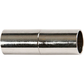 Magnetverschluss, 23 mm, LochGre 6 mm, Versilbert