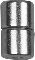 Magnetverschluss,  6x5 mm, Versilbert, VS, 5Sets