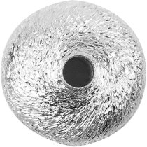 Glitterperle,  8 mm, Lochgr.  1,5 mm, Sterlingsilber