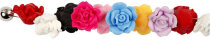 Rosen aus Ton, 16x10 mm, Lochgröße 0,5 mm, Sortierte Farben