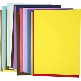 Moosgummiplatten - 20 Farben, 30 x 42 cm x 2 mm, 20Bl. sort.