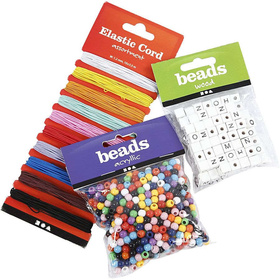 Set für Armbänder aus Buchstaben-Perlen