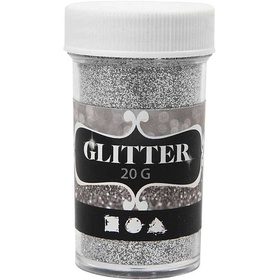 Glitter, Silber, 20g Dose