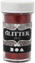Glitter, 35 mm, 60 mm, Rot, 20g