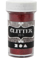 Glitter, 35 mm, 60 mm, Rot, 20g