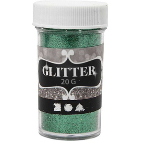 Glitter, 35 mm, 60 mm, Grün, 20g