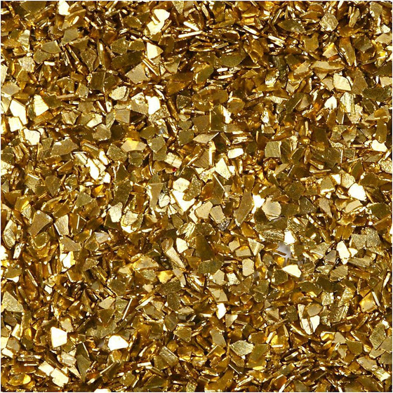 Glitter, Größe 1-3 mm, Gold, 30g