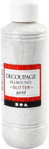 Découpage-Lack, Gold, Glitter
