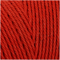 Baumwollkordel, Stärke: 1 mm, Rot, 220g