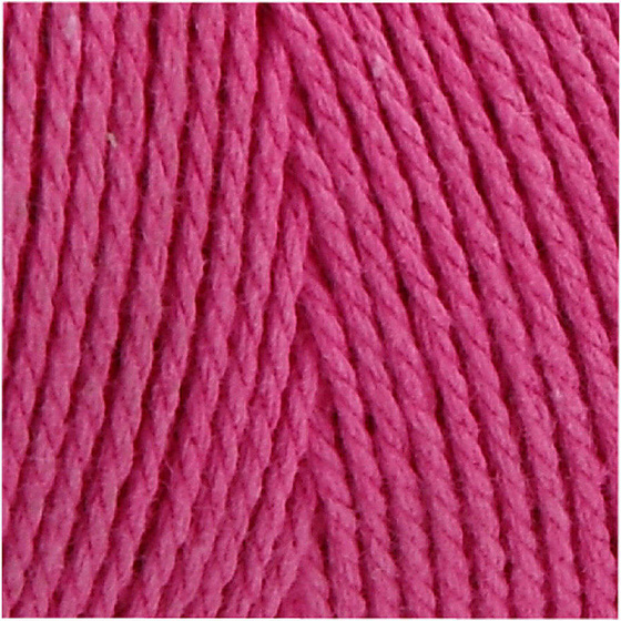Baumwollkordel, Stärke: 1 mm, Pink, 220g
