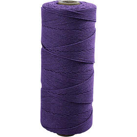 Baumwollkordel, Stärke: 1 mm, Violett, 220g
